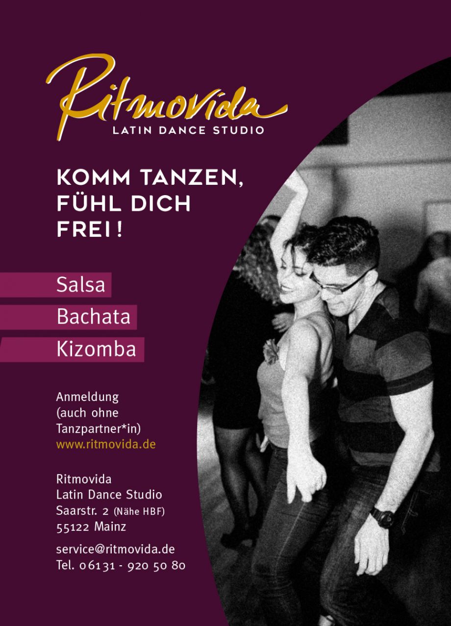 Flyer für die Tanzschule Ritmovida