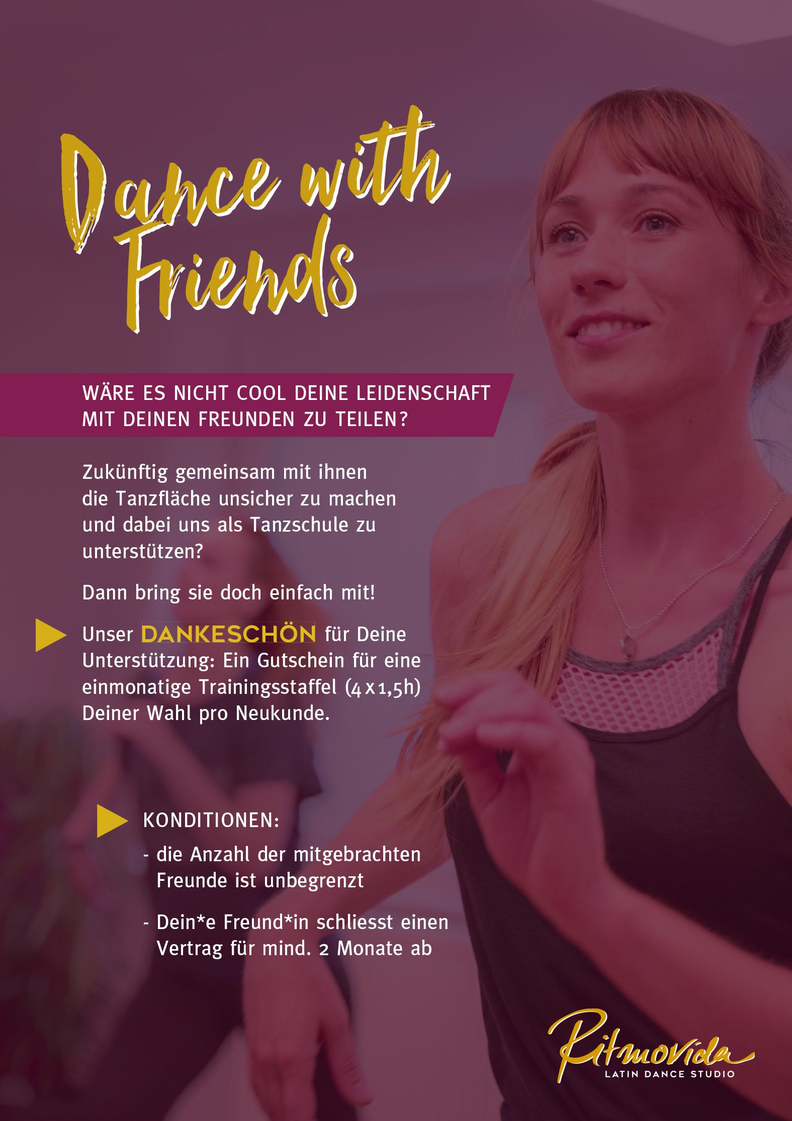 Plakat für eine Tanzaktion